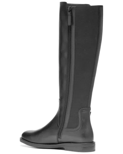 Cole Haan Celestina Leather Riding Boot In Black