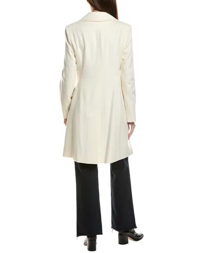 Fleurette Tailored Coat In White