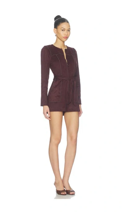 Saylor Lora Romper In Purple
