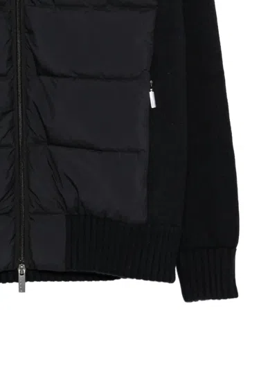 Rrd Quilted-panel Zip-up Jacket In Black
