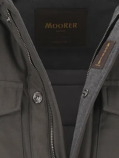 Moorer Buttoned Pocket Jacket In Gray