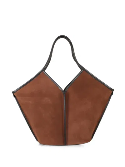 SUEDE-FINISH TOTE BAG