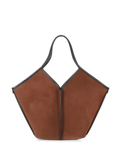 SUEDE-FINISH TOTE BAG