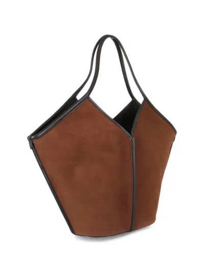 SUEDE-FINISH TOTE BAG