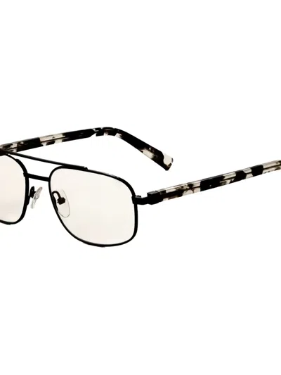 Tumi Pilot-frame Glasses In Black