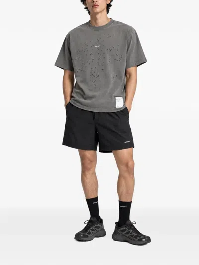 Satisfy Mothtech™ Distressed T-shirt In Gray