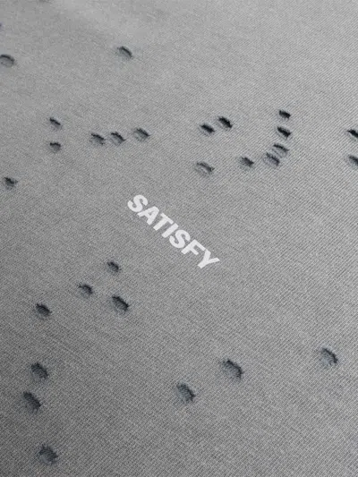 Satisfy Mothtech™ Distressed T-shirt In Gray