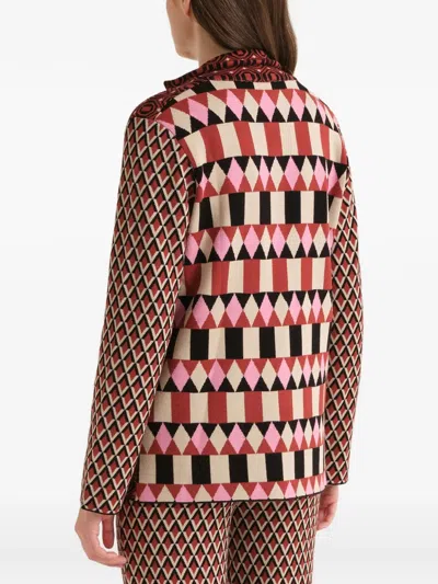 Maliparmi Patchwork Jacquard-knit Jacket In Multi