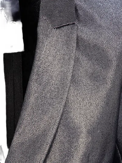 Sapio Grey Denim Blazer In Multi