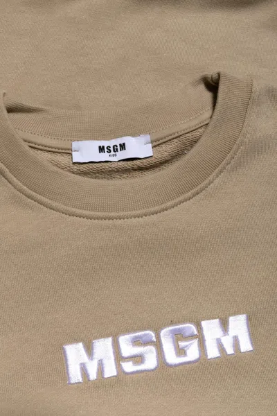 Msgm Long-sleeved Sweatshirt In Multi