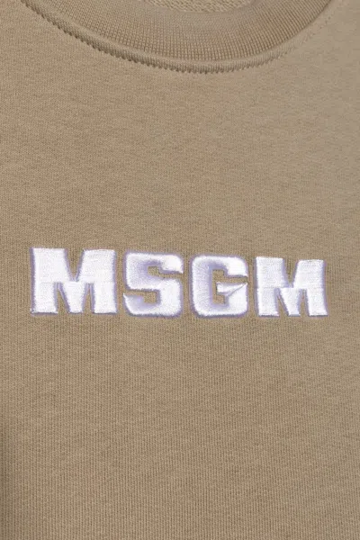 Msgm Long-sleeved Sweatshirt In Multi