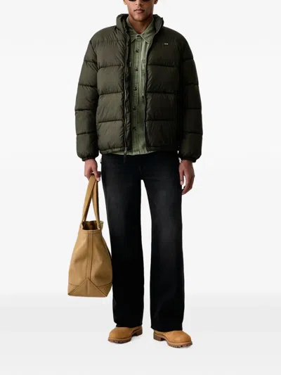 Levi's Quilted Logo-patch Jacket In Multi