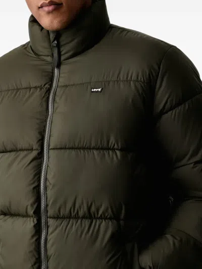 Levi's Quilted Logo-patch Jacket In Multi