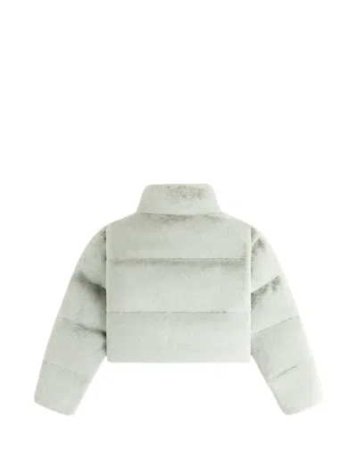 Kith Shae Cropped Puffer Jacket In White