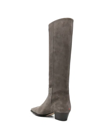 Aeyde Medea Suede Boots In Multi