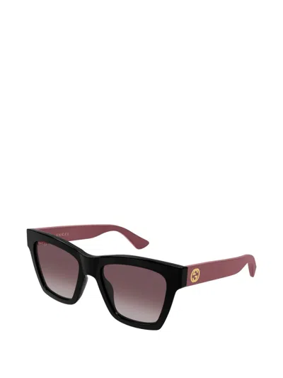 Gucci Interlocking G Square-frame Sunglasses In Multi