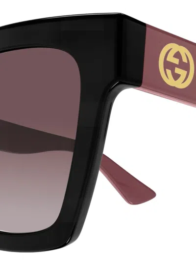 Gucci Interlocking G Square-frame Sunglasses In Multi