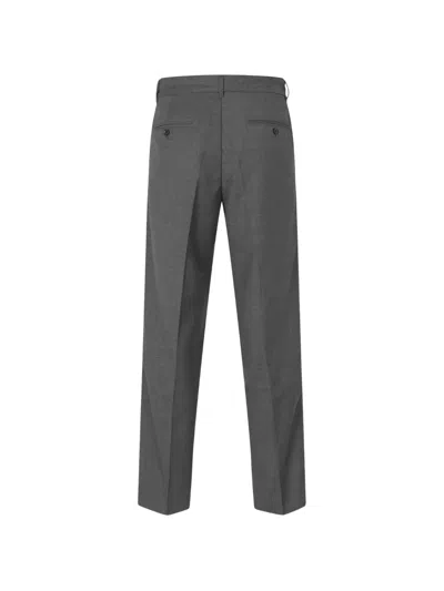 Samsoe & Samsoe Sanoah Straight-leg Tailored Trousers In Gray