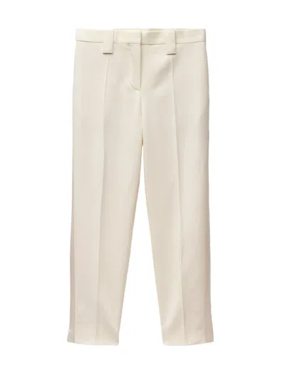 Versace Evening Tailoring Pants In White