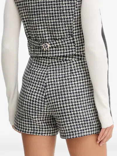 Morgan Houndstooth-pattern Shorts In Multi