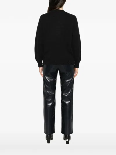 Alpha Studio Stud-embellished Sweater In Black
