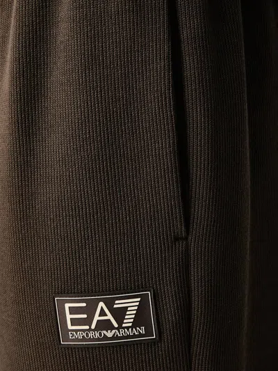 Ea7 Logo-patch Drawstring Track Pants In Pink