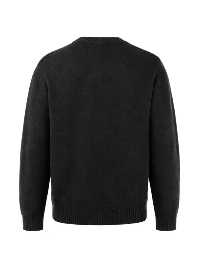 Rip Curl Script Logo-intarsia Knitted Sweater In Black