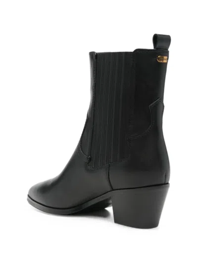 Twinset Pointed-toe Panelled Boots In Multi