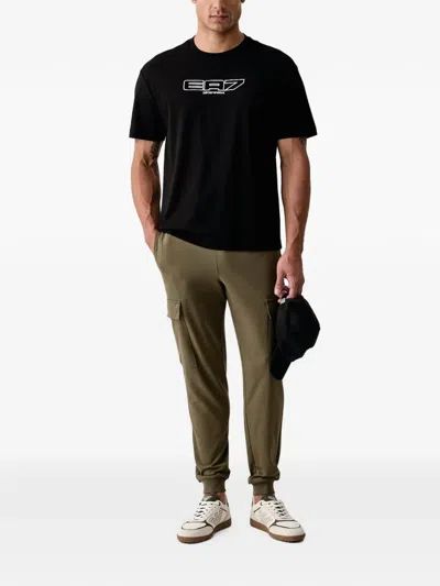Ea7 Logo-print T-shirt In Black