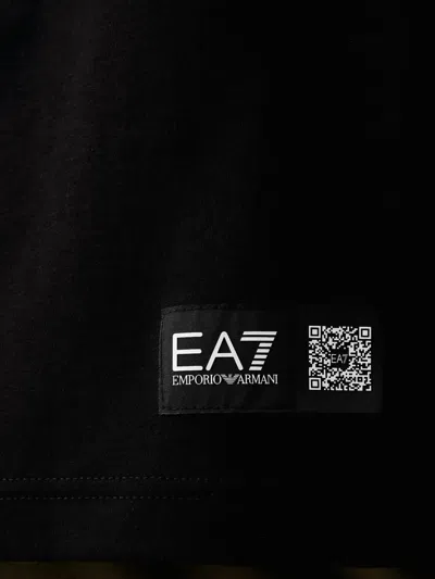 Ea7 Logo-print T-shirt In Black