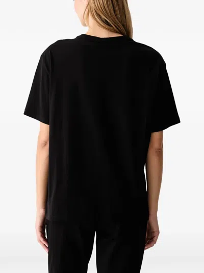 Ea7 Logo-print T-shirt In Black