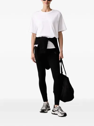 Ea7 Logo-print T-shirt In White