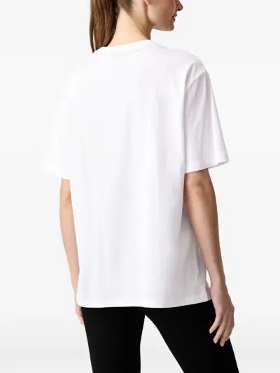 Ea7 Logo-print T-shirt In White