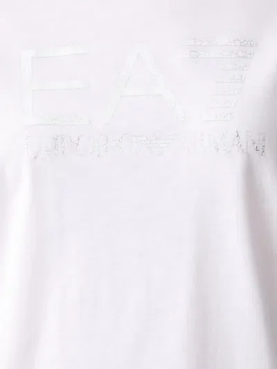 Ea7 Logo-print T-shirt In White