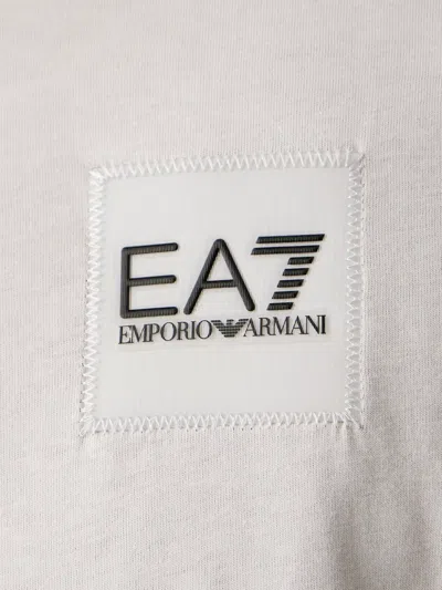 Ea7 Logo-patch T-shirt In Yellow
