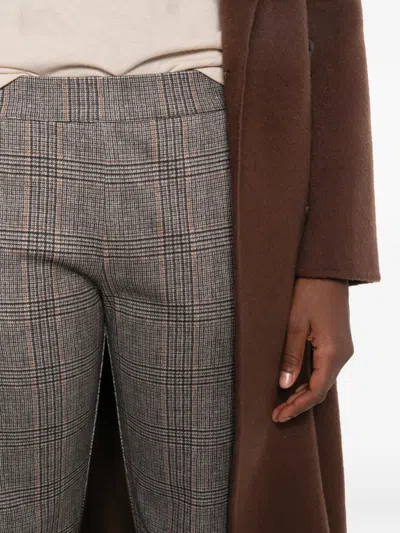 Why Ci Check-pattern Turn-up Trousers In Multi
