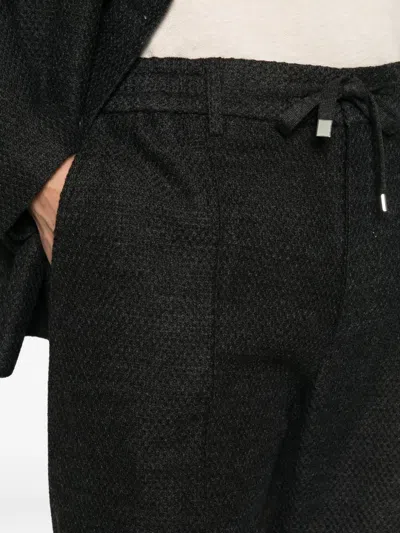 Etro Textured Drawstring Trousers In Multi