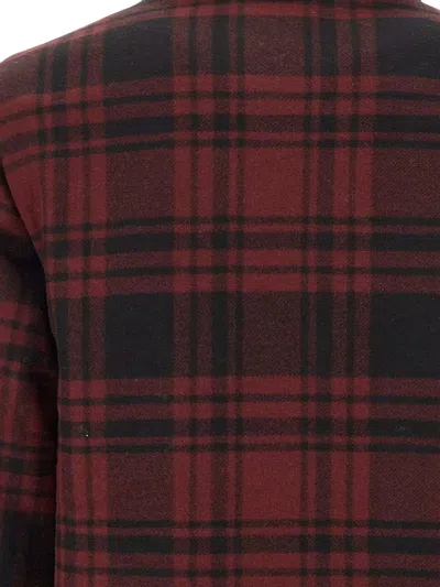 Filson Spokane Check-pattern Corduroy-collar Jacket In Animal Print