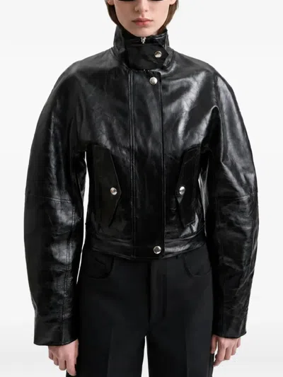 Séfr Iris Leather Jacket In Black
