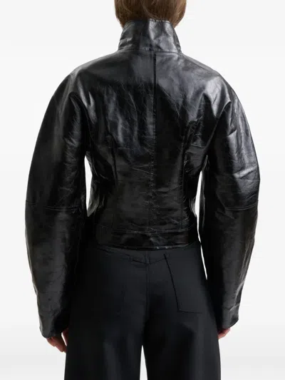 Séfr Iris Leather Jacket In Black