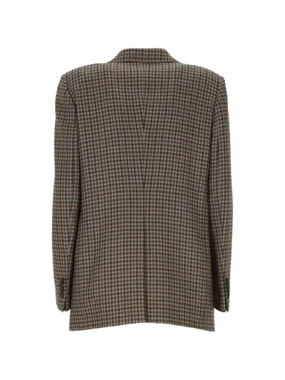 Tagliatore Houndstooth-pattern Virgin Wool Blazer In Multi
