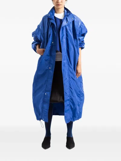 Lii High-neck Drawstring Jacket In Blue