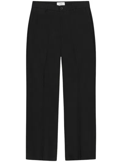 Les Deux Brushed Twill Tailored Pants In Black