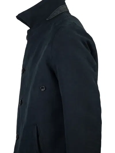 Hannes Roether Buttoned Shirt Jacket In Black