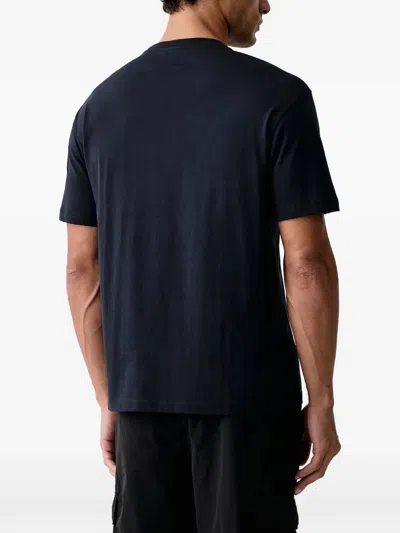 Ea7 Logo-patch T-shirt In Blue