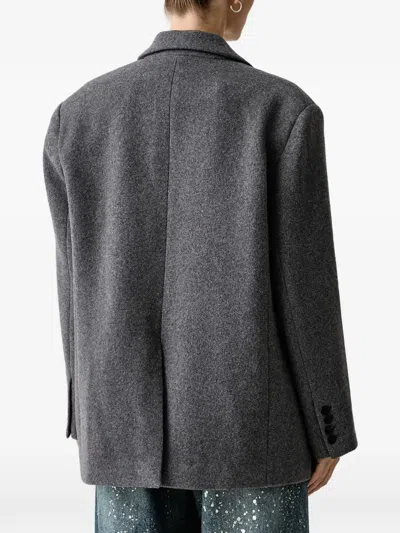 Eleh Single-breasted Blazer In Gray