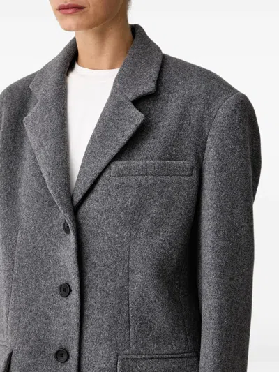 Eleh Single-breasted Blazer In Gray