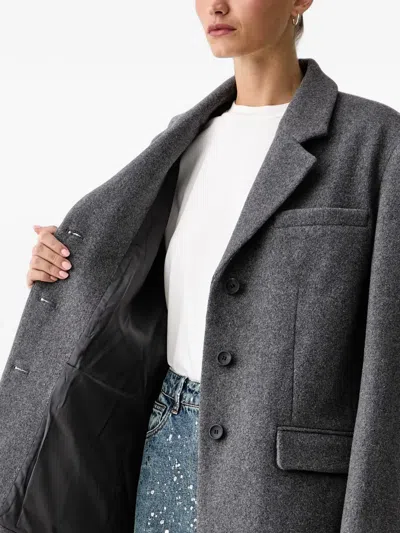 Eleh Single-breasted Blazer In Gray