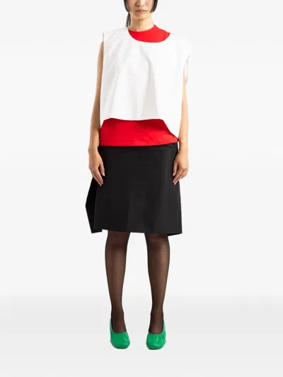 Lii Double-layer T-shirt In White