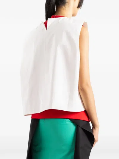 Lii Double-layer T-shirt In White